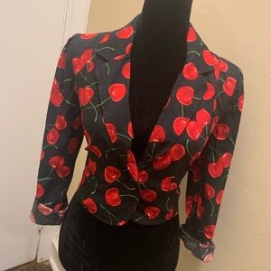 Cherry Bomb Cropped Blazer